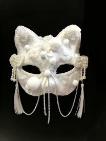猫 立体 ビーズ 装飾 コスプレ 装飾 日本 マスク ハロウィン 仮装