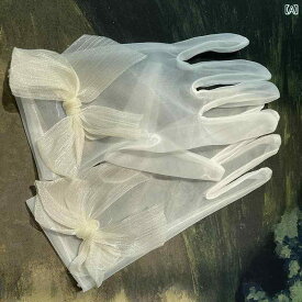 手袋 グローブ リボン レース かわいい コスプレ ロリータ ゴスロリ 甘ロリ JK レディース ファッションアイテム