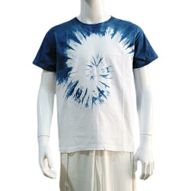 Tシャツ 民芸品 トップス カジュアル インナー 絞り染め エスニック ゆったり 半袖 衣料品 小物 アンティーク 古風 レトロ