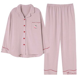 パジャマ ナイトウェア 寝間着 長袖 ゆったり 綿 くつろぎ レディース メンズ ギフト ルームウェア ホームウェア