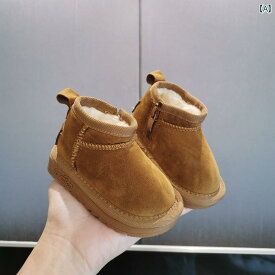 ベビー シューズ 冬用 ベルベット スノーブーツ 幼児用 ショートブーツ 0 1 2歳 男の子 女の子 靴 ムートン ソール 付き