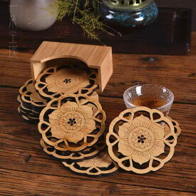 茶道具 コースターテーブルクロス マット 竹製 皿 トレイ 食器 シート 雑貨 小物 装飾品 配膳用品 道具 レトロ