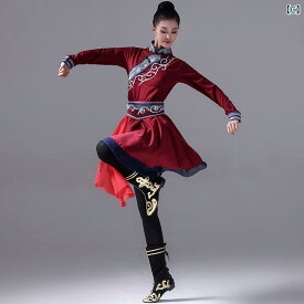 モンゴル ダンス パフォーマンス 服 練習 スカート エスニック スイング ダンス 大きいサイズ レディース 民族舞踊