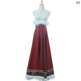 チベット レディース ダンス パフォーマンス 衣装 スカート エスニック スイング 民族舞踊 フレアスカート 民族衣装