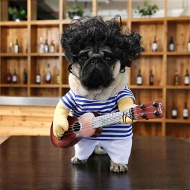 ペット用品 犬 猫 小型犬 服 コスプレ 衣装 コスチューム 仮装 おもしろ ギタリスト