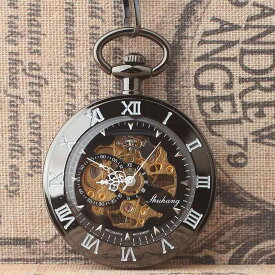 懐中時計 吊り時計 カバーなし レトロ 英国 ローマ オープン アンティーク 手巻き式 機械式 メンズ レディース 吊り下げ 時計
