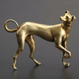 真鍮 置物 レトロ 装飾品 車 ダッシュボード 卓上小物 銅 干支 犬 銅 ゴールド 犬 繁栄 ハンドピース 立ち 子犬 小さい
