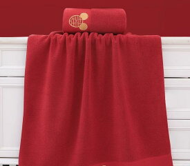 バスタオル バスローブ タオル 布 赤い カップル 身体 顔 クロス 吸水性 柔らかい 日用品 ホーム 入浴 大判
