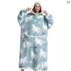 ブランケット 毛布 パジャマ フード付き 冬 ホームウェア 暖かい ゆったり 大判 ユニセックス 寝具 寝間着 ルームウェア