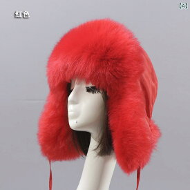 帽子 フェイクファー 裏起毛 冬用 暖かい 防寒 極寒地域 スノボ アウトドア エスニック ユニセックス ファッション小物