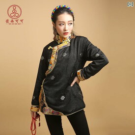 チベット 民族衣装 エスニック アジアンテイスト 伝統的 レトロ ファッション デイリー ライフウェア レディース