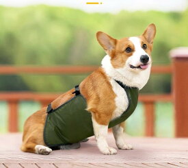 犬 ペット 用品 ファッション アクセサリー 腹 保護 防寒 カジュアル グリーン グレー シンプル