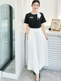 レディース 韓国 ハイエンド 美容室 ホテル フロント クラブ 作業着 保健 技術者 制服 キュロット スーツ 春夏 秋