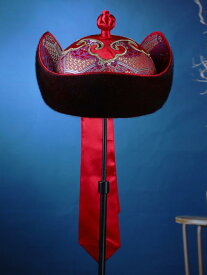 帽子 メンズ モンゴル エスニック ロング ストリーマー ダンス パフォーマンス チベット レトロ 皇太子 レッド 大人 子供 キッズ フリーサイズ ハット