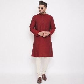 インド トップス メンズ 綿 ミドル丈 男性用 コットン 春 ファッション 紳士服 薄手 長袖 民族 衣装 ロングスリーブ