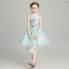 イブニングドレス プリンセス ドレス 女の子 キッズ用 ピアノ 演奏 春夏 オシャレ フラワーガール 衣装