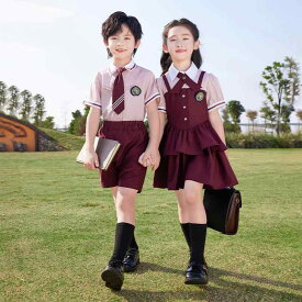 キッズ 子供 幼稚園 制服 英国風 小学校 卒業 写真 夏 公演 コーラス 合唱 コットン ボーイズ ガールズ おしゃれ かわいい カレッジ 学生