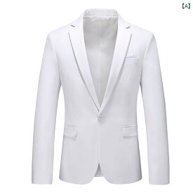 スーツ ジャケット 夏 薄手 メンズカジュアル スリム ビジネスカジュアル 長袖 ジャケット シングルブレスト ファッション 男性