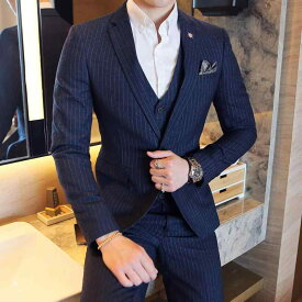 メンズ スーツ 韓国 スリム ー カジュアル ブリ ティッシュ 新郎 ウェディングドレス 若々しい スーツ 紳士 オールシーズン ファッション