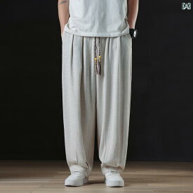 メンズ チャイナテイスト パンツ 中国 服 ファッション カジュアル 普段着 レトロ ゆったり 男性 大きいサイズ