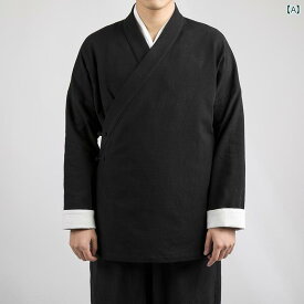 メンズ チャイナテイスト 作務衣 中華服 かっこいい 中国 服 カンフー服 太極拳 ファッション カジュアル 普段着 レトロ ゆったり 大人 男性 大きいサイズ 春