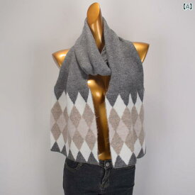 レディース マフラー ニット 冬 暖かい スカーフ 韓国 ウール 女性 保温 シンプル ファッション