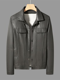 メンズ ジャケット ジャケット 春秋 シャツ 襟 オートバイ スーツ カジュアル 大きいサイズ 革 服 ライダースジャケット