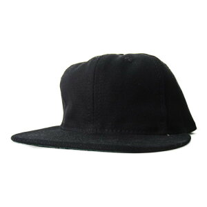 [���X�ʒ�] ebbets field flannels [ball cap][cotton][duck][solid][black] �G�x�b�c�t�B�[���h�t�����l���Y �{�[���L���b�v �R�b�g���_�b�N ���n �u���b�N