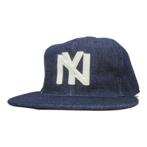 [���X�ʒ�][���[���։�] ebbets field flannels [ball cap][1935be][cotton][denim] �G�x�b�c�t�B�[���h�t�����l���Y �{�[���L���b�v 1935be �f�j��