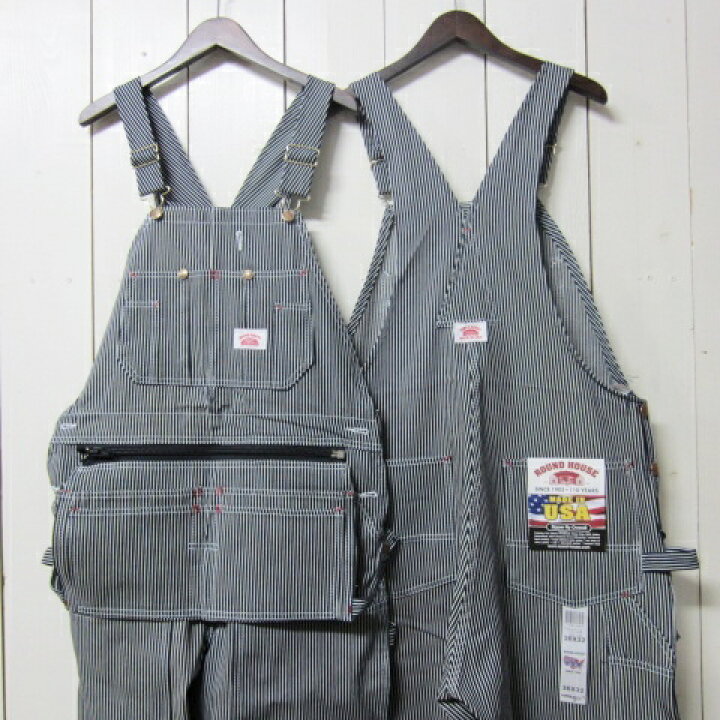 楽天市場】[MADE IN USA] round house [overall][730][hickory][apron 