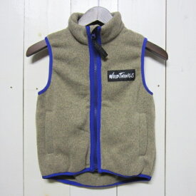 【訳あり】[サイズ限定] wild things ワイルドシングス [knit fleece vest][kids][oaemeal]