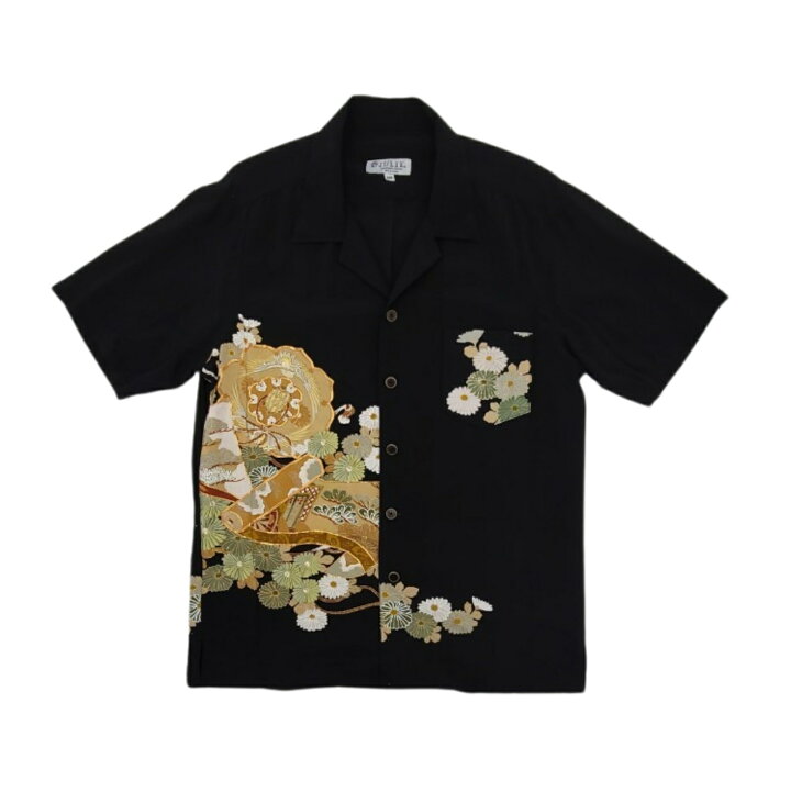 楽天市場】アロハシャツ 着物リメイク 着物シャツ 着物 着物アロハ 