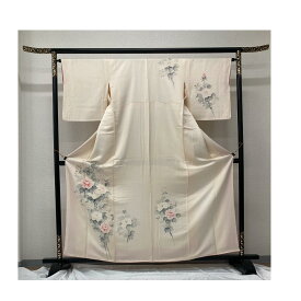 訪問着 送料無料 着物 リサイクル着物 シルク 国産 プレゼント 一点もの サスティナブル身丈156cm 身幅138cm 袖丈49cm 裄幅67cm 前幅25cm 後ろ幅29cm