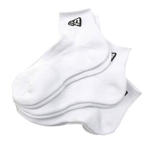 �y�j���[�G���@�L�b�Y/NEW ERA KIDS/�X�q�z 3PAIRS ANKLE SOCKS(WHITE) �z���C�g