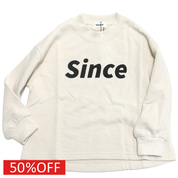 【子供服 ジュニア 親子 GENERATOR ジェネレーター アウトレット セール】  セール 【50%OFF】  Since トレーナー アイボリー(IV)