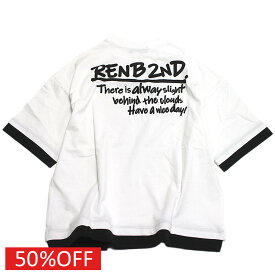 【RAT EFFECT ラットエフェクト ジュニア 子供服】 セール 【50%OFF】 レイヤード風バックプリントT オフホワイト