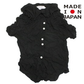 【フォークメイド folk made フォルクメイド 子供服 キッズ 女の子】 あす楽 wrinkledブラウス ブラック