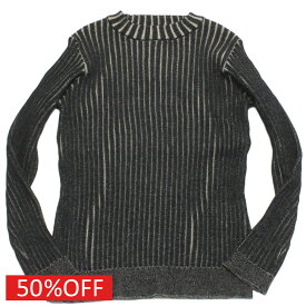 【マルーク 子供服 maarook 女の子 親子 ガールス ベビー ベビーギフト】 セール 【30%OFF】 配色リブニットハイネック クロ系(24)