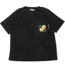 【オフィシャルチーム 子供服 OFFICIAL TEAM】 あす楽 スマイルロゴポケット Tシャツ ブラック