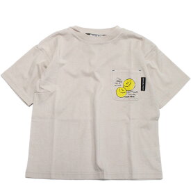 【オフィシャルチーム 子供服 OFFICIAL TEAM】 あす楽 スマイルロゴポケット Tシャツ ピンク