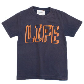 【LAPEN ラペン ラパン 子供服 ジュニア ヴィンテージ アメカジ】 あす楽 LIFE Tシャツ インディゴブルー