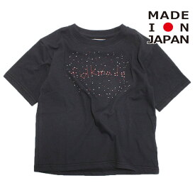 【フォークメイド folk made フォルクメイド 子供服 キッズ 女の子】 あす楽 sign print Tシャツ ブラック