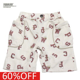 【エフオーキッズ F.O.KIDS】 セール 【50%OFF】 あす楽 PEANUTSコラボ　総柄ハーフパンツ アイボリー(IV)