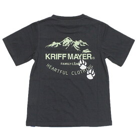 【クリフメイヤー KRIFF MAYER/KRIFFMAYER KIDS クリフメイヤーキッズ 子供服 ジュニア】 あす楽 おひさまプリントT（ハイキング） チャコール(17)