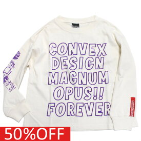 【CONVEX コンベックス 子供服 ジュニア キッズ】 セール 【50%OFF】 あす楽 アイコン/BIGロングTシャツ オフ(3)