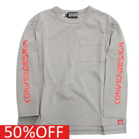 【CONVEX コンベックス 子供服 ジュニア キッズ】 セール 【50%OFF】 あす楽 ドラゴン/ロングワイドポケットTシャツ グレー(11)