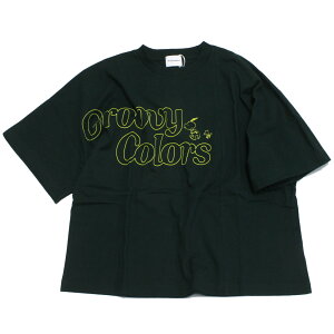 �y�O���[���B�[�J���[�Y groovy colors �W���j�A �q�����z �e���W�N SNOOPY ALL STAR WIDE �V���G�b�g TEE(6����) 8GN�O���[��