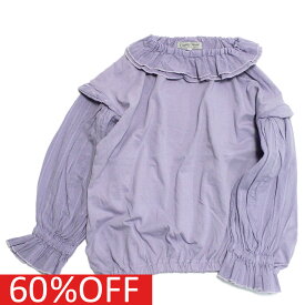 【オーシャンアンドグラウンド/子供服/ベビー/キッズ/ジュニア/ocean&amp;ground】 セール 【60%OFF】 あす楽 フリルカラーバルーンTシャツ ライトパープル(LP)