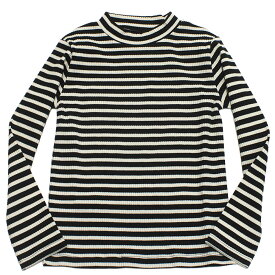 【ピードットプルミエ p.premier】 イロチ買いしたいストレッチリブトップス ブラック(BK)