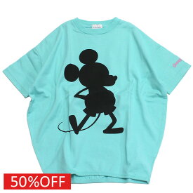 【グルーヴィーカラーズ groovy colors ジュニア 子供服】 セール 【50%OFF】 テンジク MICKEY バルーン TEE 28LGN淡グリーン